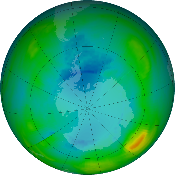 Ozone Map 1983-08-24